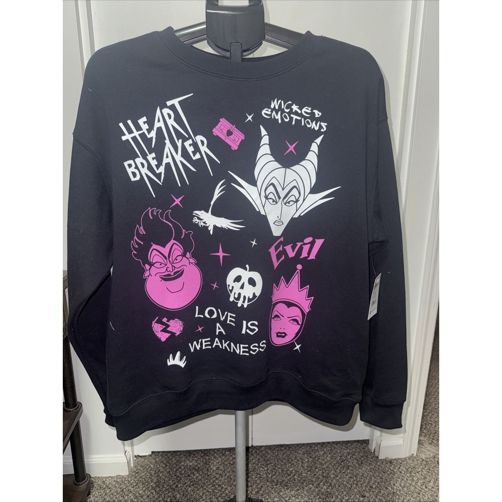 Disney Villains Black Sweatshirt XL